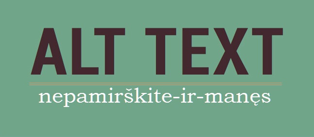 Alt tekstas